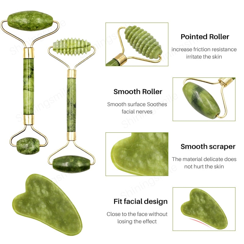 Original Jade Roller and Gua Sha Set